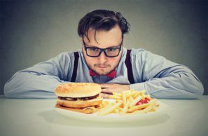 Stress is one of the biggest contributors to indulging in “deserving” high calorie foods either during or after a stressful day.  Before heading to the nearest burger joint, try the real hunger test and ask yourself if you would drive through for a healthier meal option.  If not, it’s more emotional than physical.
