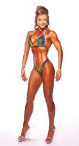Teresa Caracciolo’s successful surgery to remove fibroids from her uterus left no scars visible to judges during Women’s Figure competitions.